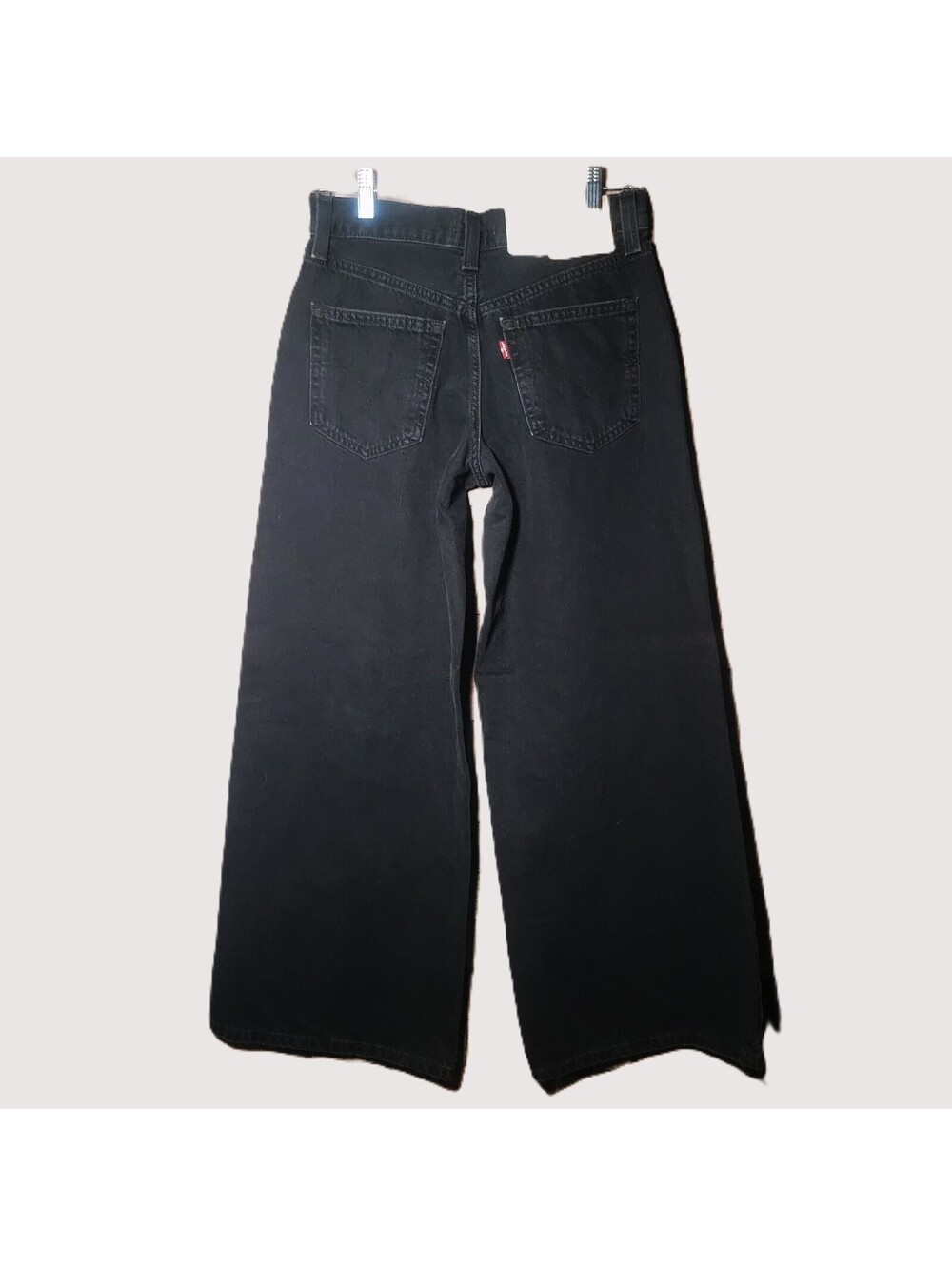 Levi's '94 Baggy Wide Leg Mid Rise Jeans Black NWT - Size 27/31 - Picture 3 of 9